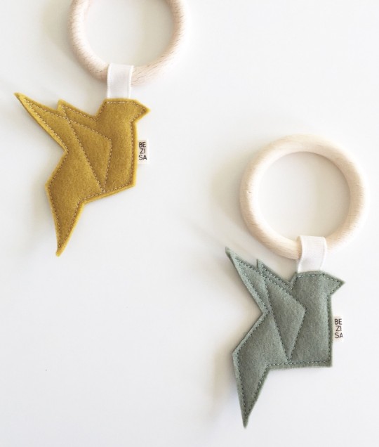 Teether | Birds | Pistachio