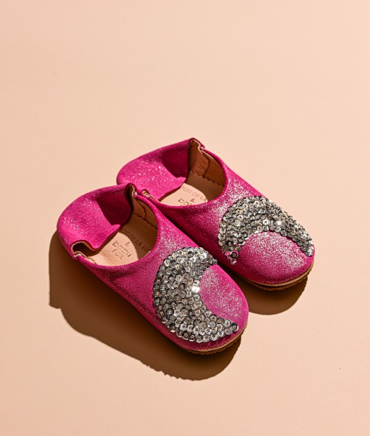 Pomegranate Glitter Silver Moon