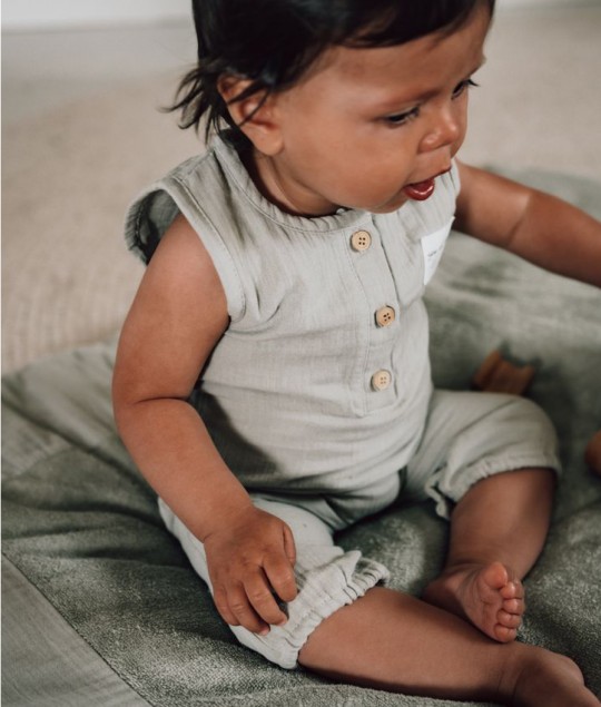 Baby one piece Faro sage