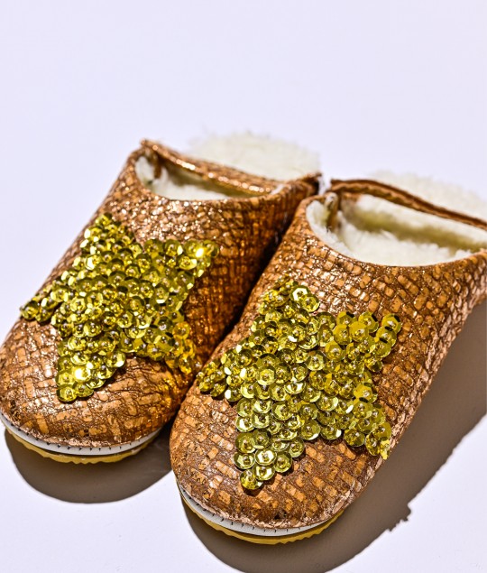 Sheep Bricks Glitter Gold Star