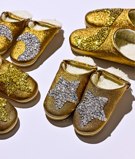 Sheep Bronze Glitter Silver Star