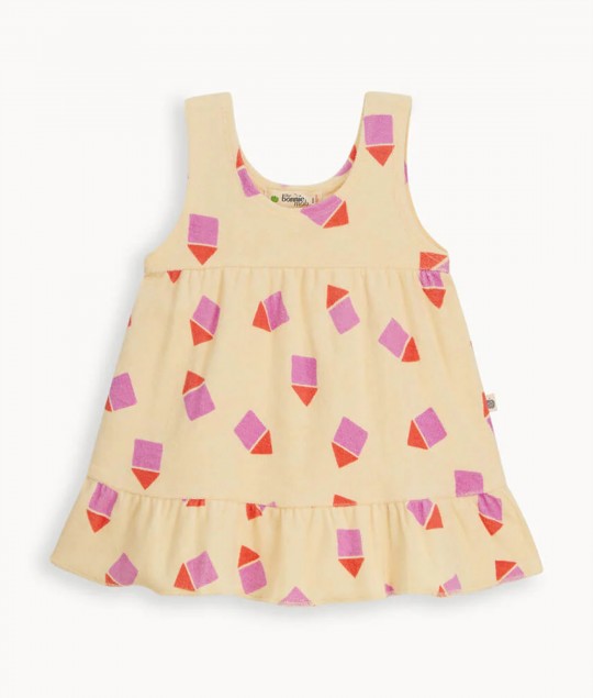 Pink Beach Hut Towelling Sun Dress