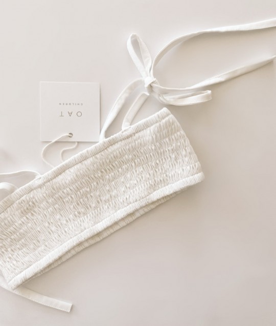 Smocked Bikini Top - Coconut
