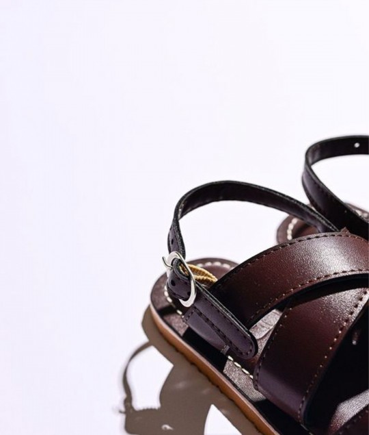 Mocha Criss Cross Sandal