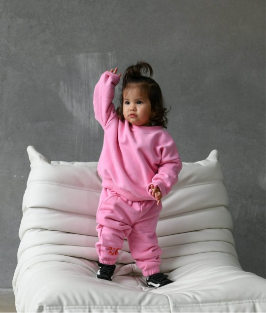 Bindi Puff Tracksuit - Flamingo/Red