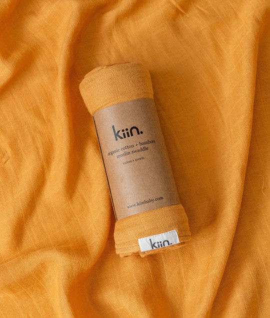 Organic Cotton + Bamboo Muslin Swaddle - Amber