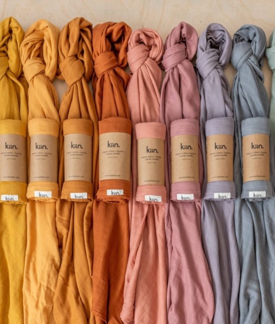 Organic Cotton + Bamboo Muslin Swaddle - Amber