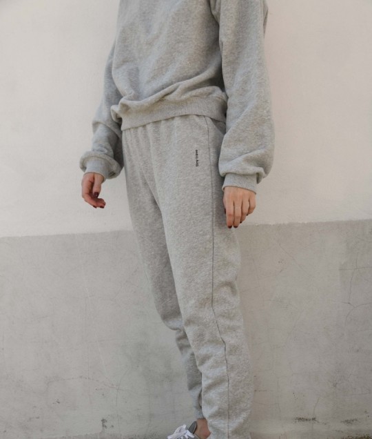 Adult Woodie Logo Tracksuit - Grey Marle