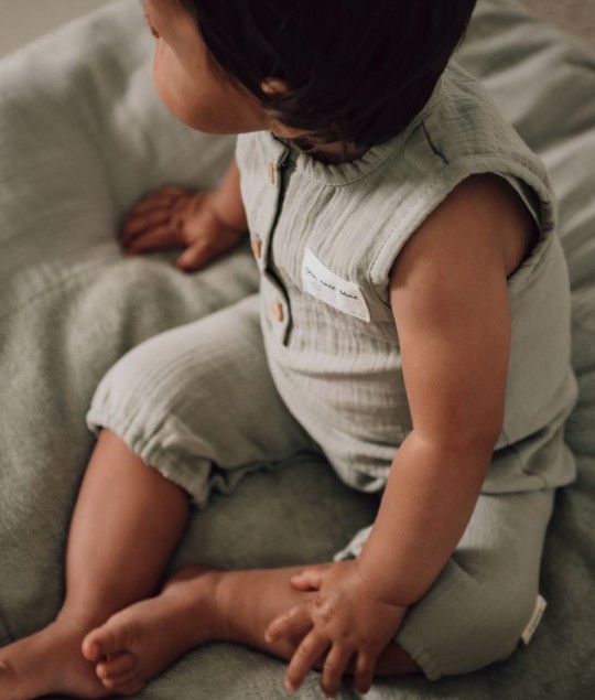 Baby one piece Faro sage