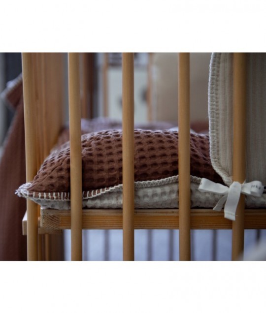 Playpen mat - plum/misty grey