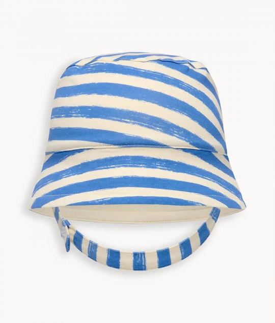 Blue Stripe Shortie & Sunhat Set
