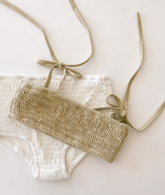 High Waisted Bikini Bottoms - Coconut