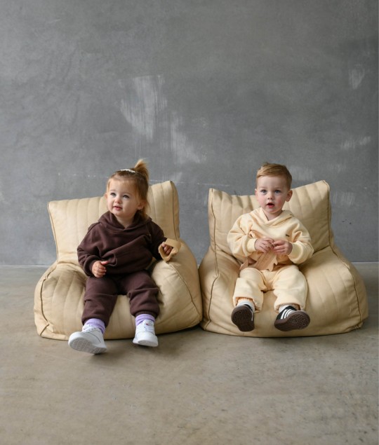 Quinn Hoodie Tracksuit - Cream/Cocoa