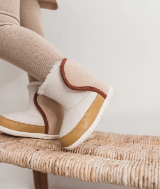 Children's Lined Boots - Frizzies - Honey Mustard