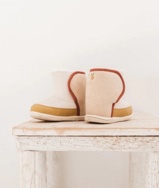 Children's Lined Boots - Frizzies - Honey Mustard