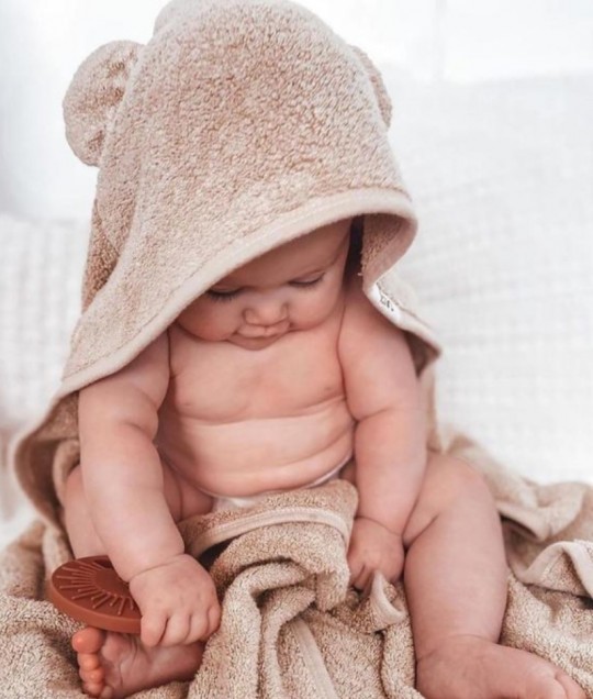 Hooded Towel - Oat