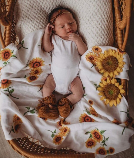 Sunflower | Organic Muslin Wrap