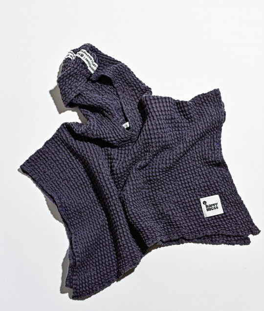WAFFLE PONCHO - BLUEBERRY