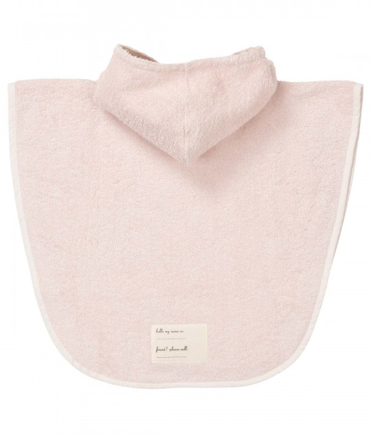 Bath poncho Dijon organic - Blush