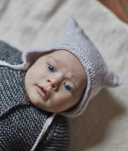'KITTY' BONNET LIGHT GREY