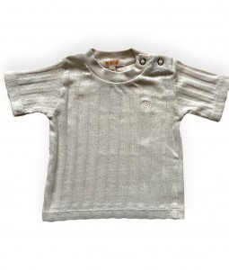 T R E N - fantasie rib t'shirt - Clay