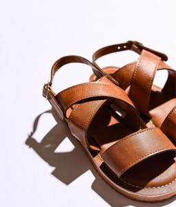 Brown Criss Cross Sandal