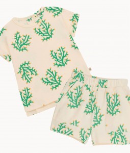 Coral Shorts & T-shirt Set