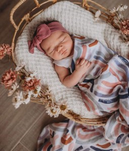 Rainbow Baby | Organic Muslin Wrap