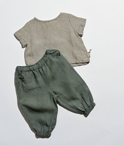 Linen Top & Pants - Khaki