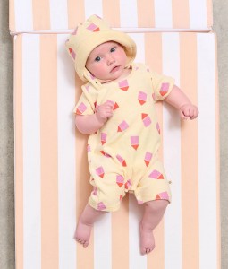 Pink Towelling Shortie & Hat Set