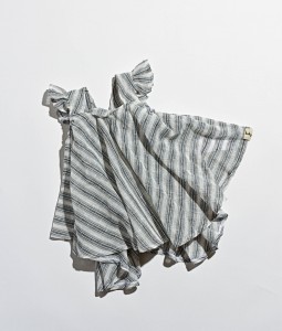 Stripped Linen Dress - Grey