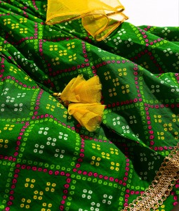 Girls Lehenga Set printed - Green