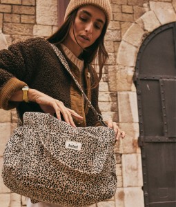 Middle Changing Bag - Leopard Beige