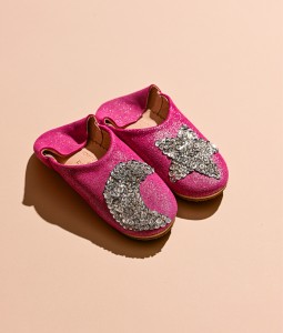 Pomegranate Glitter Silver Star & Moon