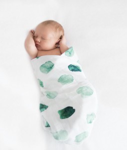 Sea Mist I Organic Muslin Wrap