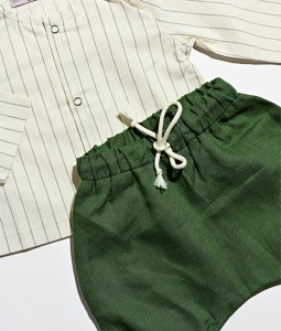 Stripped Tee with Harem Shorts