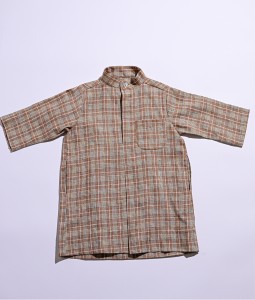 Brown Checkered Dishdasha