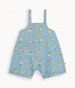 Beach Hut Denim Dungaree Shorts