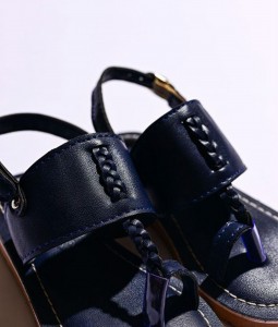 Blue Braid Kohlapuri Sandal