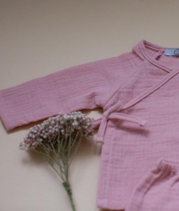 Organic Cotton Kimono Set - Pink