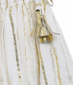 Golden Hearts Lehenga Set - White