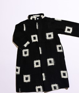 Black White Blocks Dishdasha