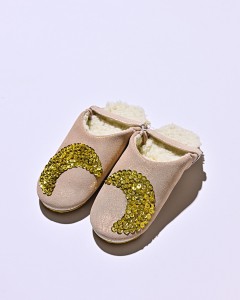 Sheep Pink Glitter Gold Moon