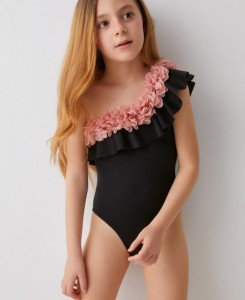 Valentina Swimsuit - Black/Pink