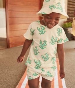 Coral Shorts & T-shirt Set