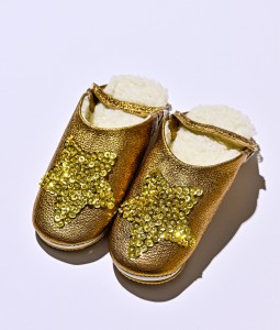 Sheep Bronze Glitter Gold Star