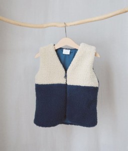 Teddy Vest - Navy Blue