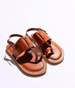 Brown Braid Kohlapuri Sandal