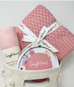 Pink Flower - Gift Basket