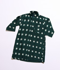Green White Blocks Dishdasha